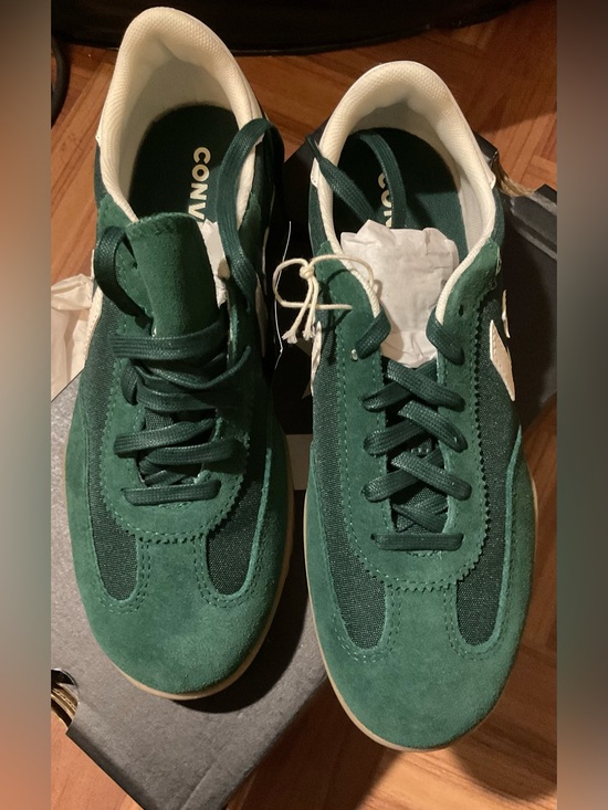 Converse Shoes - Converse UniSex Run Star Trainer Ox Green Suede & Textile Low-Top Sneakers